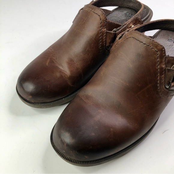 Teva Foxy mules clogs slingback brown leather 8.5 - Picture 6 of 12